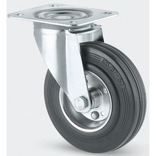 Roulette Acier Pivotante Diamètre Roue 160 Mm