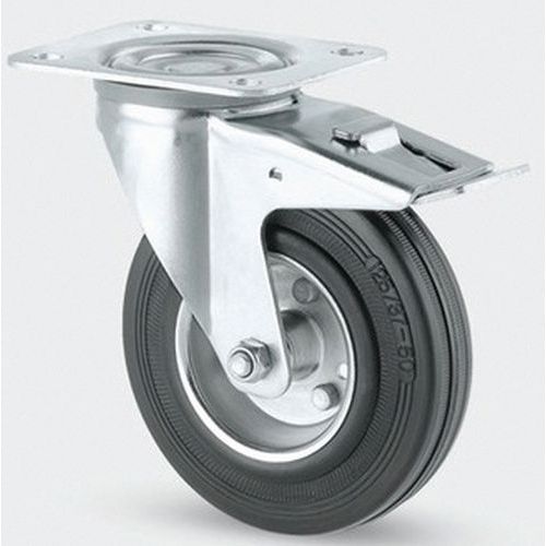 Roulette Acier Pivotante Diamètre Roue 125 Mm