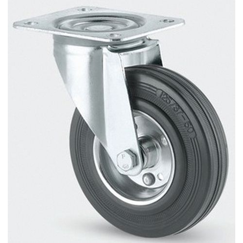 Roulette Acier Pivotante Diamètre Roue 125 Mm