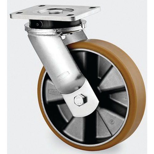 Roulette Aluminium Pivotante Diamètre Roue 160 Mm