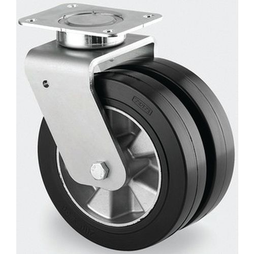 Roulette Aluminium Pivotante Diamètre Roue 200 Mm