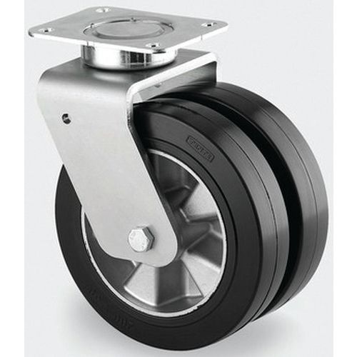 Roulette Aluminium Pivotante Diamètre Roue 160 Mm