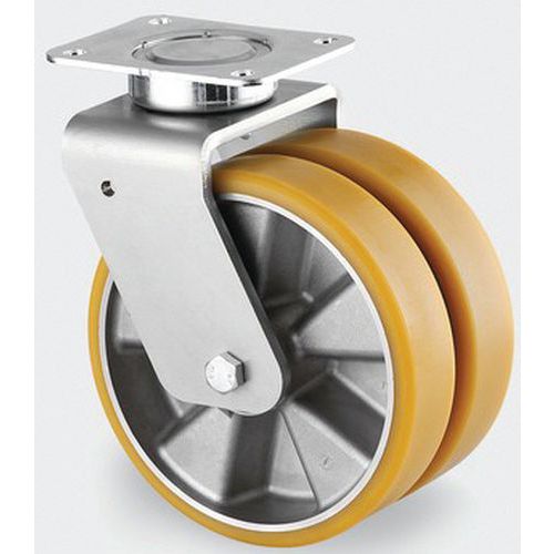 Roulette Aluminium Pivotante Diamètre Roue 160 Mm