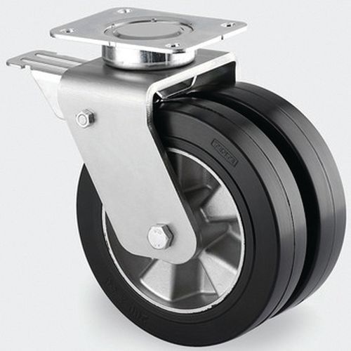 Roulette Aluminium Pivotante Diamètre Roue 125 Mm