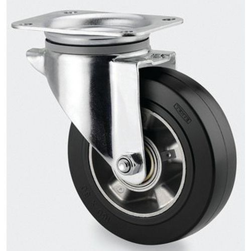 Roulette Aluminium Pivotante Diamètre Roue 200 Mm
