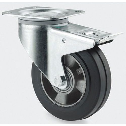 Roulette Aluminium Pivotante Diamètre Roue 160 Mm