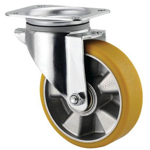 Roulette Aluminium Pivotante Diamètre Roue 200 Mm