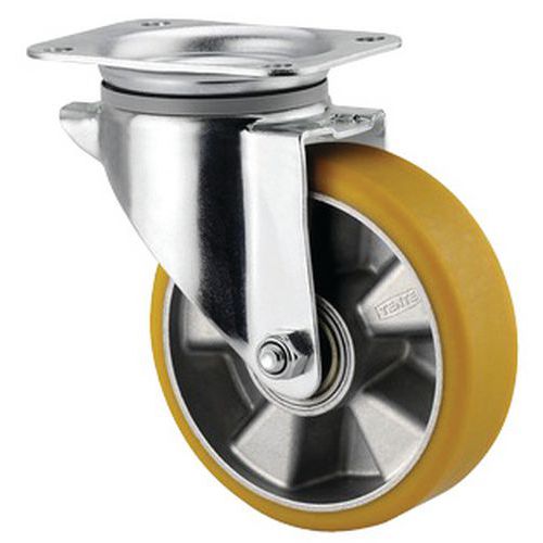 Roulette Aluminium Pivotante Diamètre Roue 160 Mm