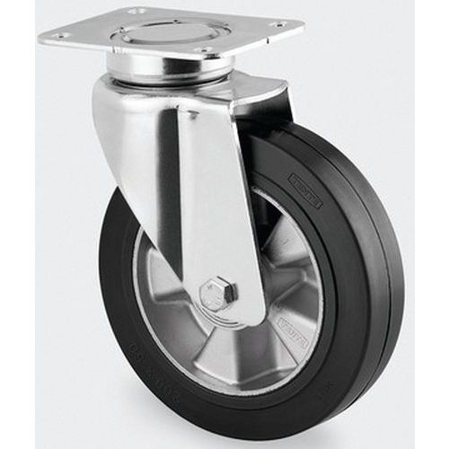 Roulette Aluminium Pivotante Diamètre Roue 200 Mm