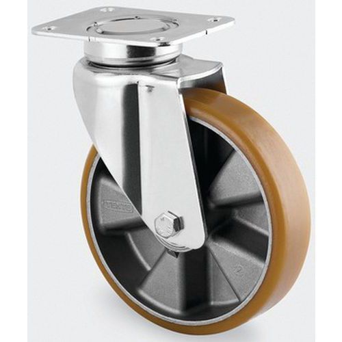 Roulette Aluminium Pivotante Diamètre Roue 200 Mm