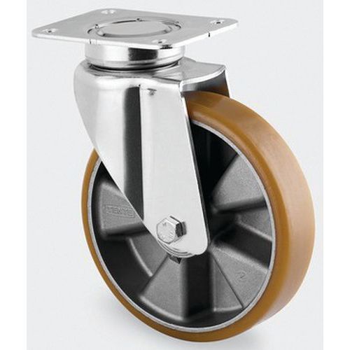 Roulette Aluminium Pivotante Diamètre Roue 160 Mm