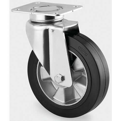 Roulette Aluminium Pivotante Diamètre Roue 125 Mm