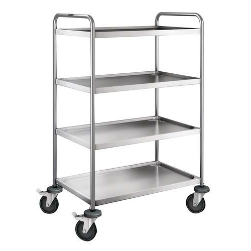 Chariot Inox 4 Plateaux Poids:21 Kg H Ht:129 Mm