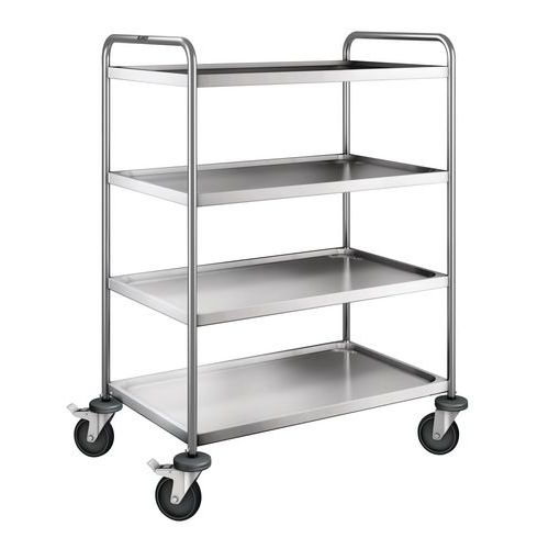 Chariot Inox 4 Plateaux Poids:30 Kg H Ht:129 Mm