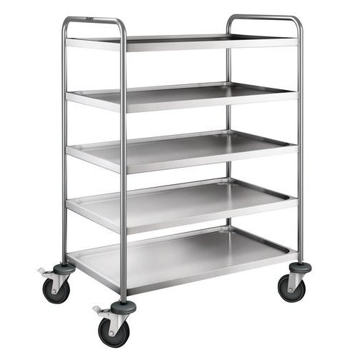 Chariot Inox 5 Plateaux Poids:29 Kg H Ht:129 Mm
