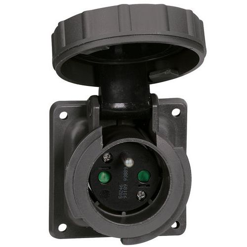 Socle Tableau Hypra 2p+t 16a 230v