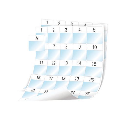 Dymo - Étiquette Fer Laminé Câble 41x42mm Noir/Blanc - Pour Dymo XTL - Résistante et Durable