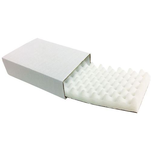 Étui-fourreau d'expédition Blanc - Carton Kraft Simple Cannelure - 205x150x50 mm - Protection Produit Fragile