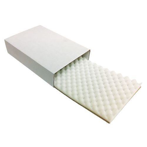 Étui-fourreau d'expédition Blanc - Carton Kraft Simple Cannelure - 130x100x50 mm - Protection Produit Fragile Petit Volume