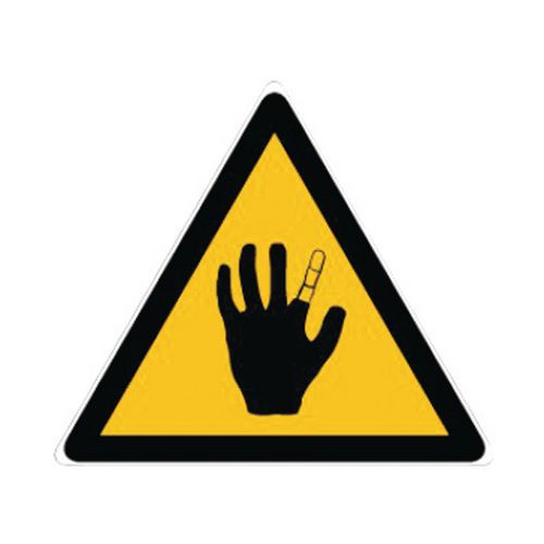 Novap - Panneau Danger Corrosion Rigide Triangle 300mm Polystyrène - Signalétique Éco-responsable