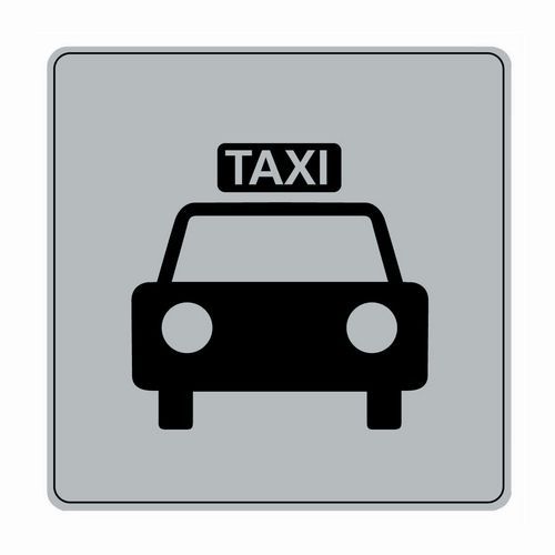 Pictogramme Iso 7001 Symbole Taxi 90x90 Mm