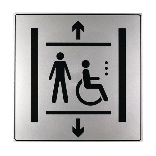 Pictogramme Iso 7001 Symbole Ascenseur Handi Capes 200x200mm