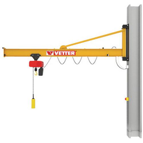 Vetter Krantechnik - Potence Murale Triangulée - 250kg, Portée 3m - Rotation 170° - Robuste et Fiable