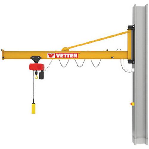 Potence murale triangulée 5m - 250kg - 940mm - 82mm - 140kg - 4 points - Vetter Krantechnik