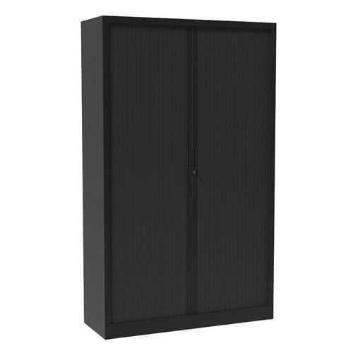 Robberechts - Armoire Haute à Rideaux Anthracite - 195x120x46 cm - 72kg/tablette - Livrée montée - Éco-responsable