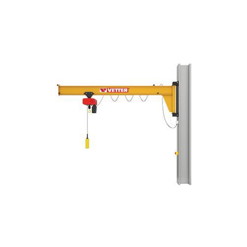 Vetter Krantechnik - Potence Murale MPI - 1000kg, Portée 4m - Rotation 180° - Robuste et Fiable