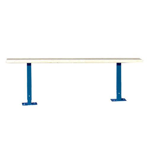 Abri Fumeur Basic - Assise En Bois - Bleu L Ht:18