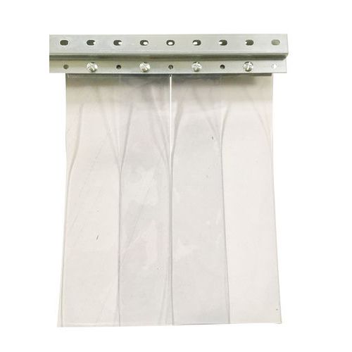 Kit porte souple à lanières PVC - 2m hauteur, 3m largeur utile - Transparent, résistant - Idéal atelier