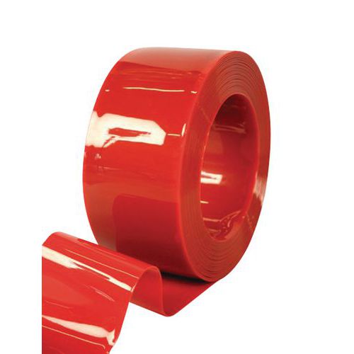 Lanière PVC Orange 200mm x 50m - Standard - Résistante - Idéale Atelier