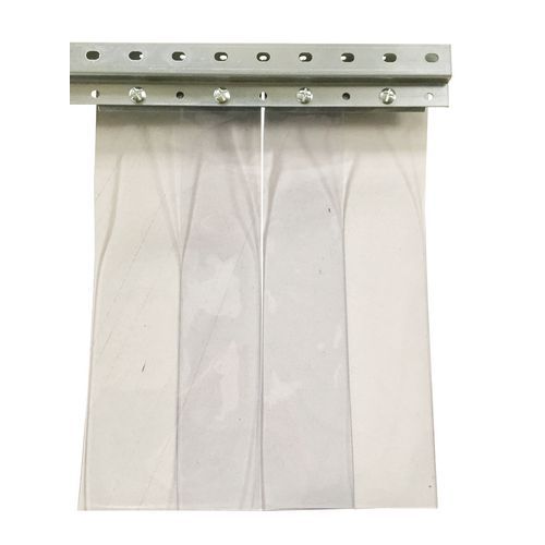 Kit porte souple à lanières PVC transparent - 300mm x 2.5m - Isolation et protection - 3 ans garantie