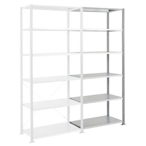 Rayonnage Suivant Ad'vance- Galvanisé - 6nvx - 2500x1250x800