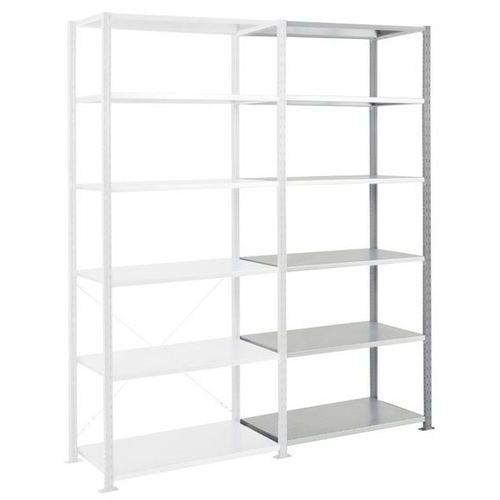 Rayonnage Suivant Ad'vance- Galvanisé - 6nvx- 2500x1250x400