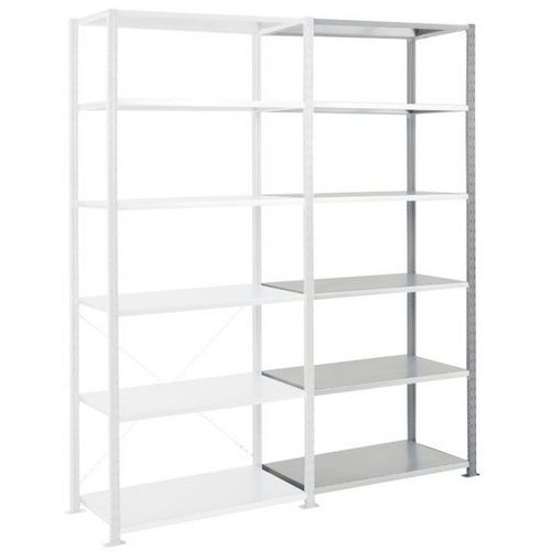 Rayonnage Suivant Ad'vance- Galvanisé - 6nvx - 2500x1000x400