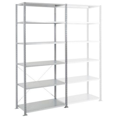 Rayonnage Départ Ad'vance - Gris - 6nvx- 2500x1250x700