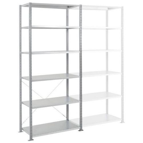 Rayonnage Départ Ad'vance - Gris - 6nvx - 2500x1250x600