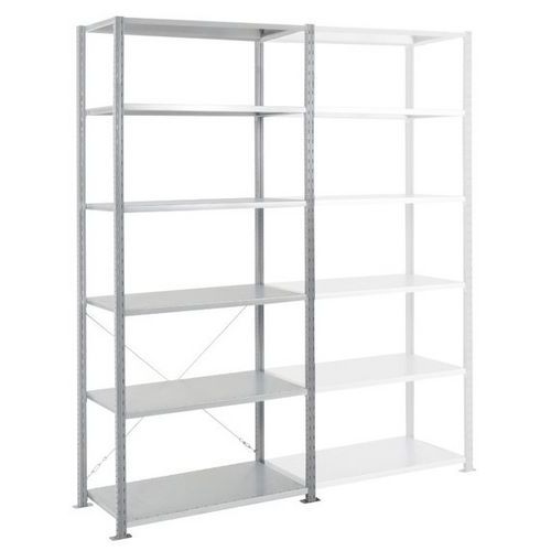 Rayonnage Départ Ad'vance - Gris - 6nvx- 2500x1250x500