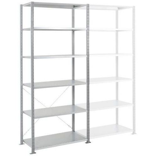 Rayonnage Départ Ad'vance - Gris - 6nvx - 2500x1250x400