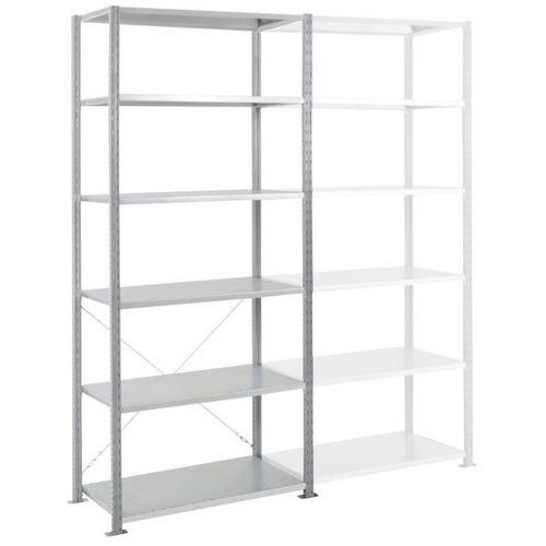 Rayonnage Départ Ad'vance - Gris - 6nvx - 2500x1000x800