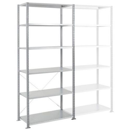 Rayonnage Départ Ad'vance - Gris - 6nvx- 2500x1000x600