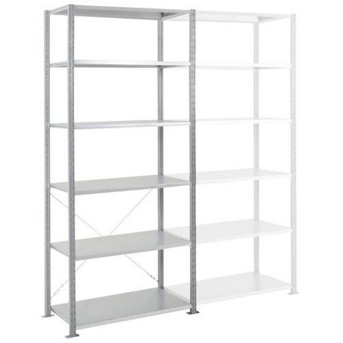 Rayonnage Départ Ad'vance - Gris - 6nvx- 2500x1000x500