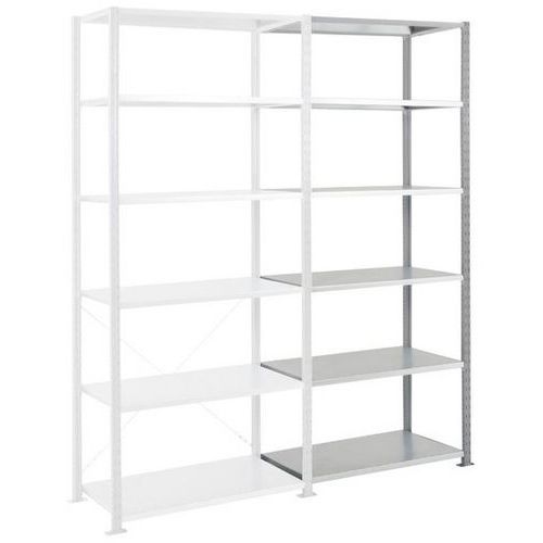 Rayonnage Suivant Ad'vance - Gris - 6nvx- 2500x1000x400