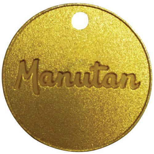 Jeton Numéroté De 001 à 100 Laiton 30mm (par 100) - Manutan