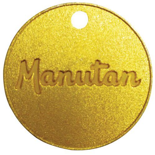 Jeton Non Numéroté Laiton 30mm - Manutan