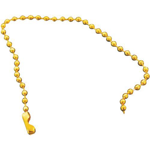 Chainette à Boules Laiton 150mm - Manutan