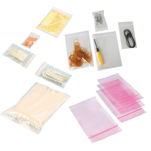 Sachet plastique zip transparent 150x200mm 1000 pièces