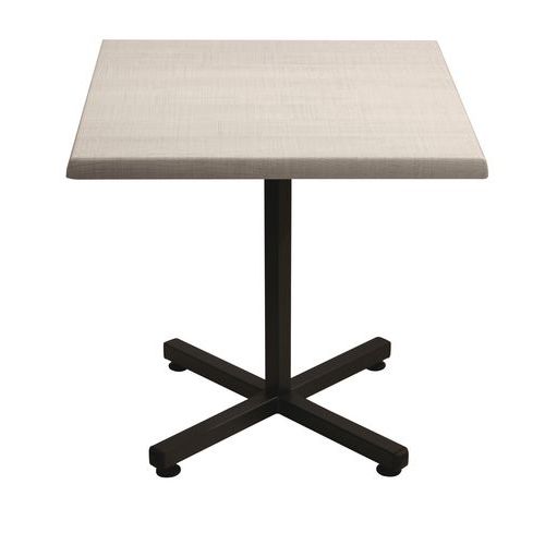 Table Guéridon Ines Carrée 70x70 Palissade Blanc